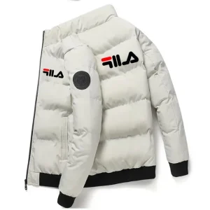 2025 Fashion Autumn/Winter Short Men's Thickened Warm Coat, Outdoor Windproof New Zipper Printed Men's Cas Suit S-3X